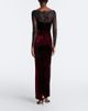 Roland Mouret Roland Mouret Lace-trimmed velvet gown - 6