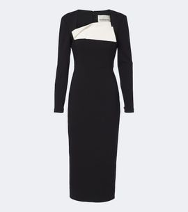 Roland Mouret Roland Mouret Paneled crêpe cocktail dress