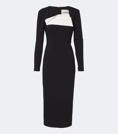 Roland Mouret Roland Mouret Paneled crêpe cocktail dress