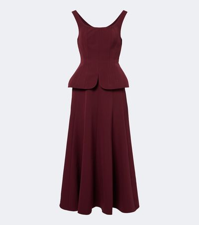 Roland Mouret Roland Mouret Peplum crêpe corset dress