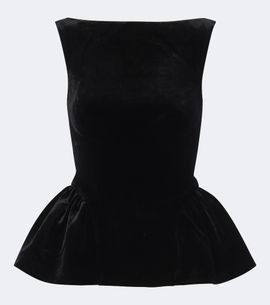 Roland Mouret Roland Mouret Peplum velvet top