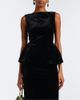 Roland Mouret Roland Mouret Peplum velvet top - 2