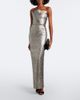 Roland Mouret Roland Mouret Pleated lamé jacquard bustier gown - 2