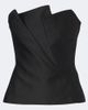 Roland Mouret Roland Mouret Pleated taffeta corset top - 1