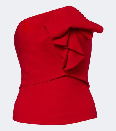 Roland Mouret Roland Mouret Ruffled wool and silk cady corset