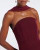 Roland Mouret Roland Mouret Scarf-detail bustier gown - 3