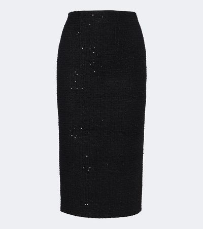Roland Mouret Roland Mouret Sequined bouclé pencil skirt