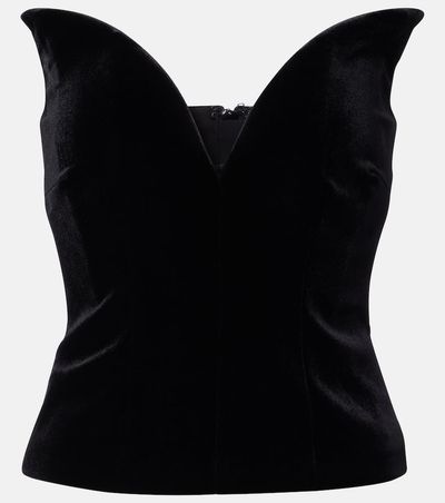 Roland Mouret Roland Mouret Velvet corset top