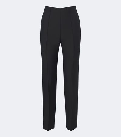 Roland Mouret Roland Mouret Wool and silk cropped slim pants