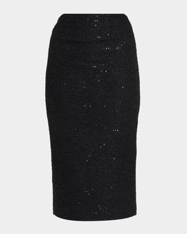Roland Mouret Sequin Boucle Midi Pencil Skirt