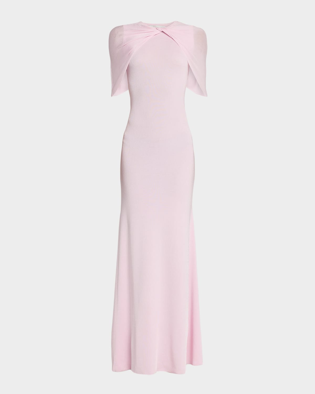 Roland Mouret Twist Draped Shawl Mermaid Gown