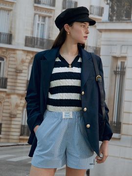 ROLAROLA Gold Button Single Jacket_Navy