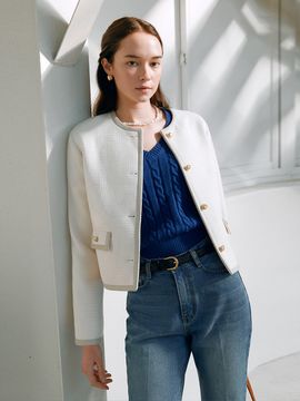 ROLAROLA Gold Button Tweed Jacket_IV