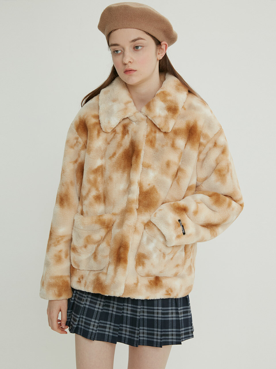 ROLAROLA (JK-21708) Eco Fur Jacket_Beige