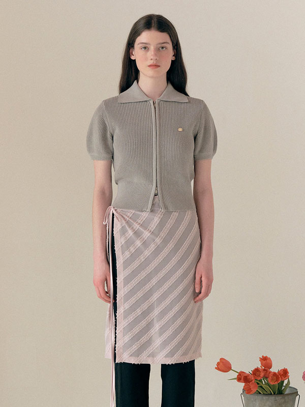 ROLAROLA Layered Wrap Skirt - Pink