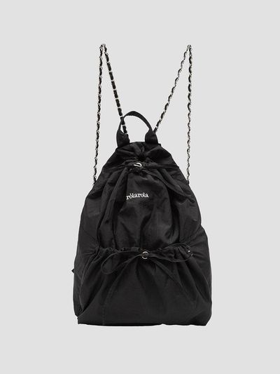 ROLAROLA NYLON CHAIN BACKPACK [BLACK]