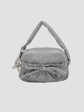 ROLAROLA RIBBON MINI BAG KEYRING [GRAY]