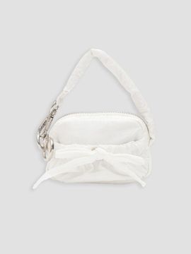 ROLAROLA RIBBON MINI BAG KEYRING [WHITE]