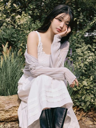 ROLAROLA SMOCKING SHIRRING BLOUSE [WHITE]