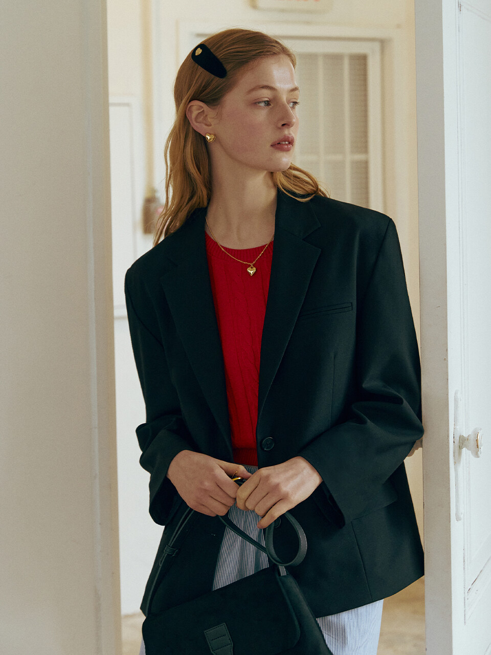 ROLAROLA Wool T/R Single Jacket_Black