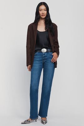 Rolla's Meg Mid Rise Straight Leg Jeans