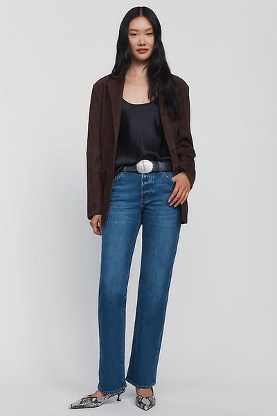 Rolla's Meg Mid Rise Straight Leg Jeans