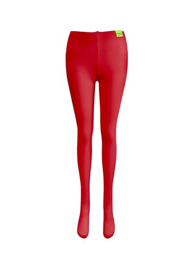 Romantic Tiger Basic Tights Red