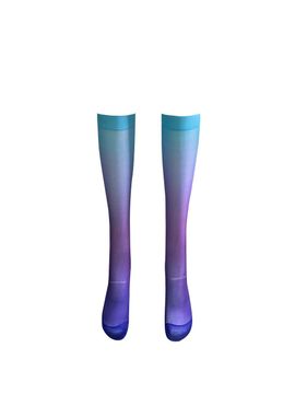 Romantic tiger Grape Soda Knee Stockings