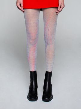 Romantic tiger Marble Letter Tights
