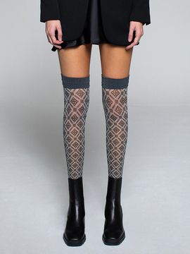 Romantic tiger RR Monotone Knee High Stockings