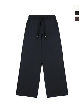 ROND&DEMARRER High-Waist Wide String Pants [Navy]