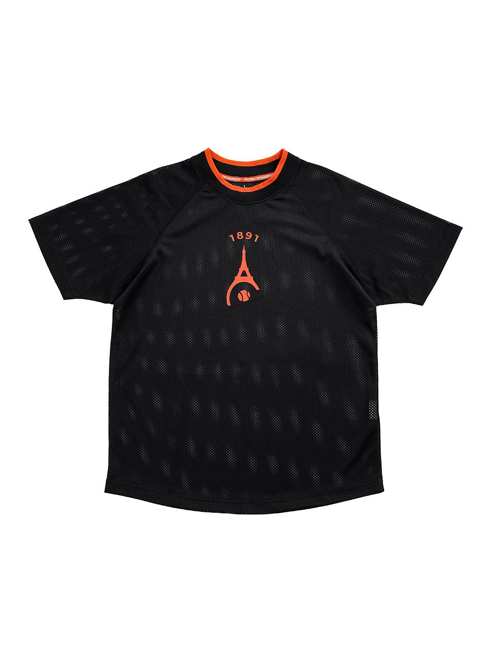 ROND&DEMARRER [Unisex] Black 1891 Sports Functional Mesh Short Sleeve