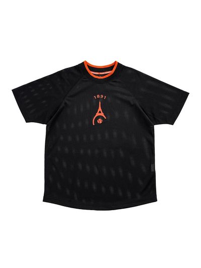 ROND&DEMARRER [Unisex] Black 1891 Sports Functional Mesh Short Sleeve