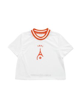 ROND&DEMARRER [Women's] 1891 Sports Functional Cropped Mesh Short Sleeve