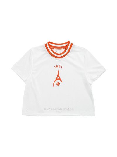 ROND&DEMARRER [Women's] 1891 Sports Functional Cropped Mesh Short Sleeve