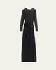Ronny Kobo Amalyia Draped Mixed Media Column Gown - 1