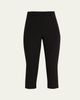 Ronny Kobo Andrew Zip-Hem Ponte Capri Pants - 1