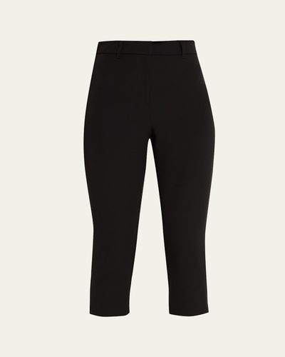 Ronny Kobo Andrew Zip-Hem Ponte Capri Pants