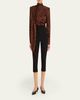 Ronny Kobo Andrew Zip-Hem Ponte Capri Pants - 2