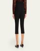 Ronny Kobo Andrew Zip-Hem Ponte Capri Pants - 4