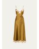 Ronny Kobo Men's Lalita Stretch-Silk A-Line Midi Dress - 1