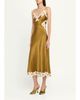 Ronny Kobo Men's Lalita Stretch-Silk A-Line Midi Dress - 4