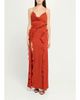 Ronny Kobo Milena Backless Ruffle Chiffon Maxi Dress - 2