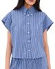 Ronny Kobo Ronny Kobo Carmena Top Cobalt Stripe - 1