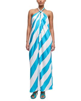 princess polly baby blue dress Ronny Kobo for FWRD Izel Dress in Zebra main image 0
