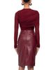 Ronny Kobo Ronny Kobo Dorian Leather Skirt - 2