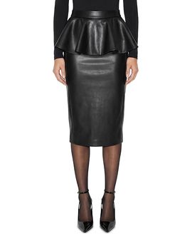Ronny Kobo Ronny Kobo Junie Faux Leather Peplum Skirt