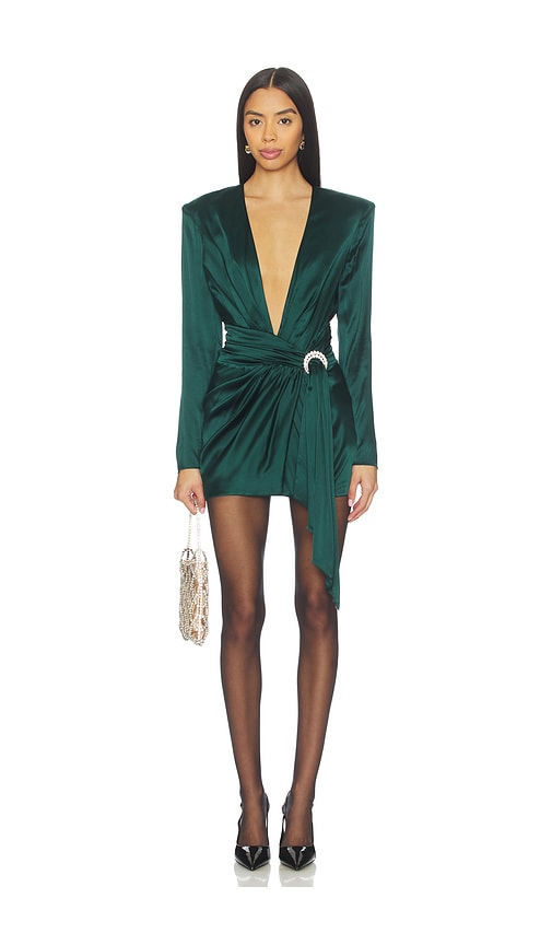 ronny kobo green velvet dress Fay main image 0