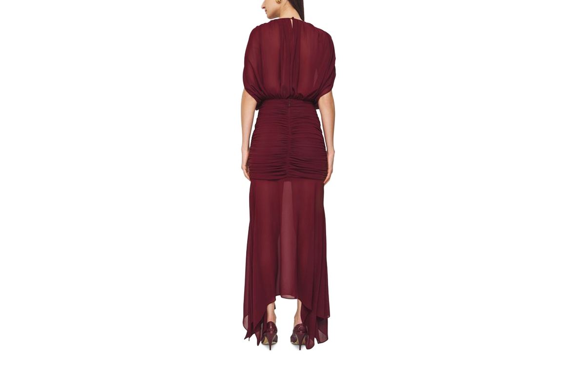 ronny kobo dress burgundy Ronny Kobo Scorpio Dress in Oxblood