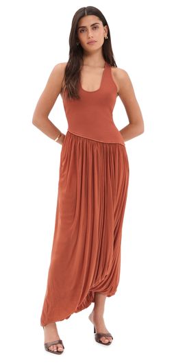 Ronny Kobo Ronny Kobo Meyer Midi Dress Rust